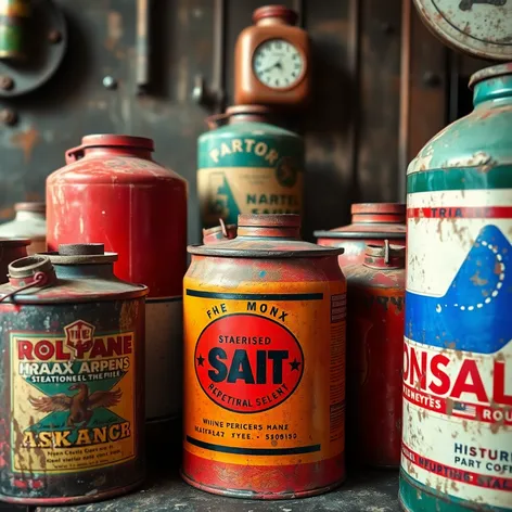 vintage oil cans