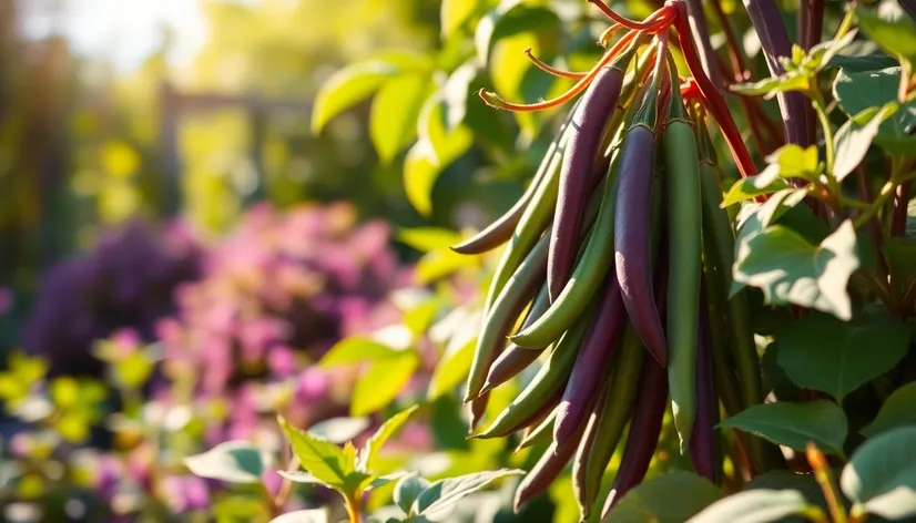 purple green beans