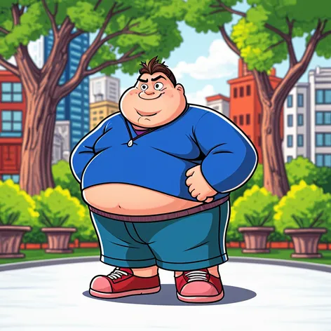 fat cartoon