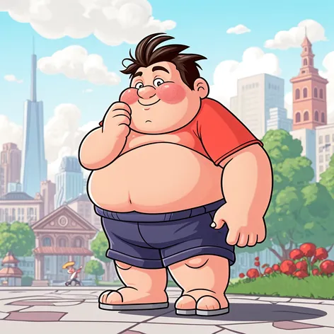 fat cartoon