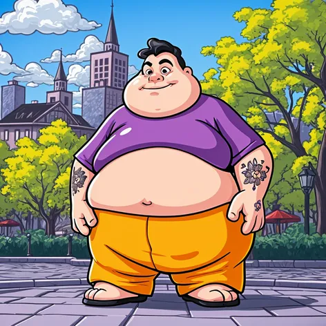 fat cartoon