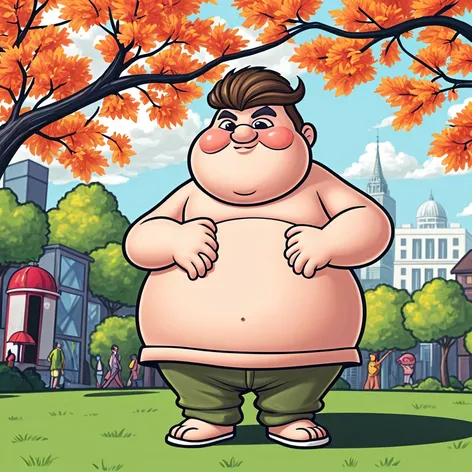 fat cartoon