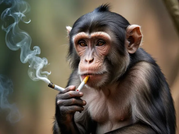 smoking monkey