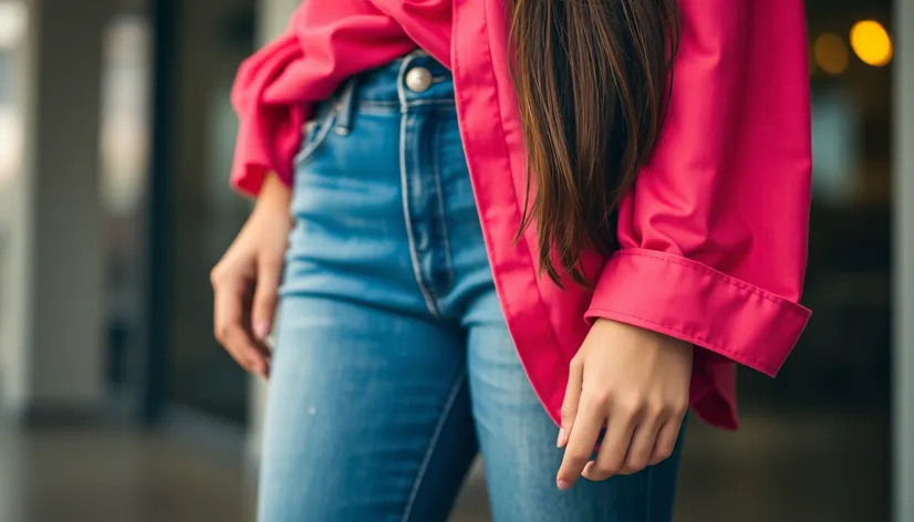 jeans pink shirt