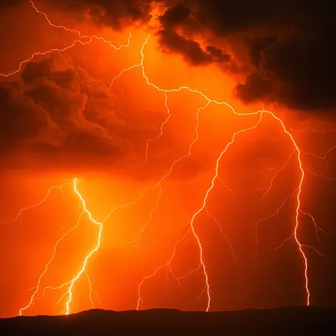 orange lightning