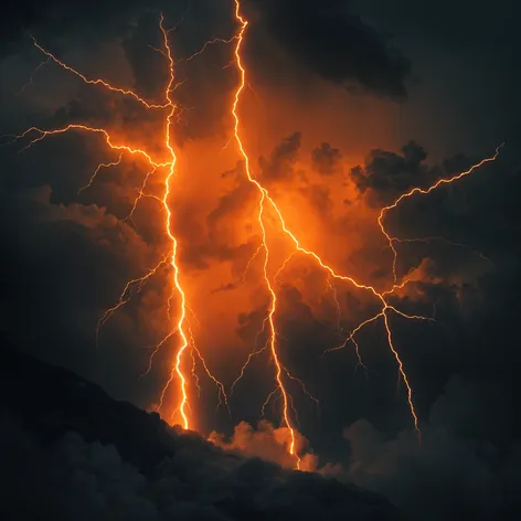 orange lightning