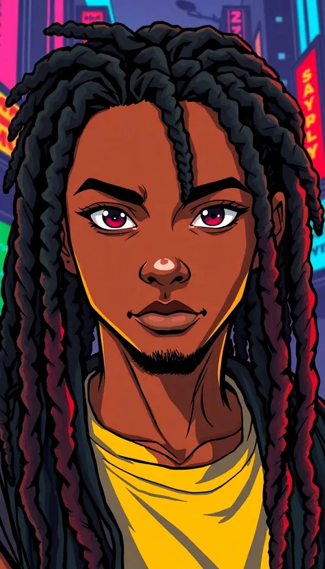 dreadlocks anime character