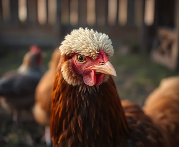 fluffy head chicken