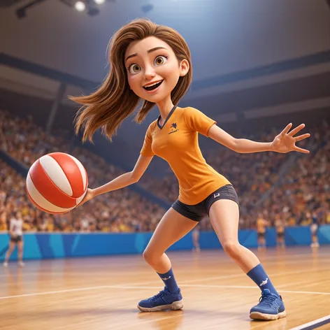 female volleybal player smash