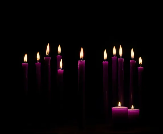 purple candles