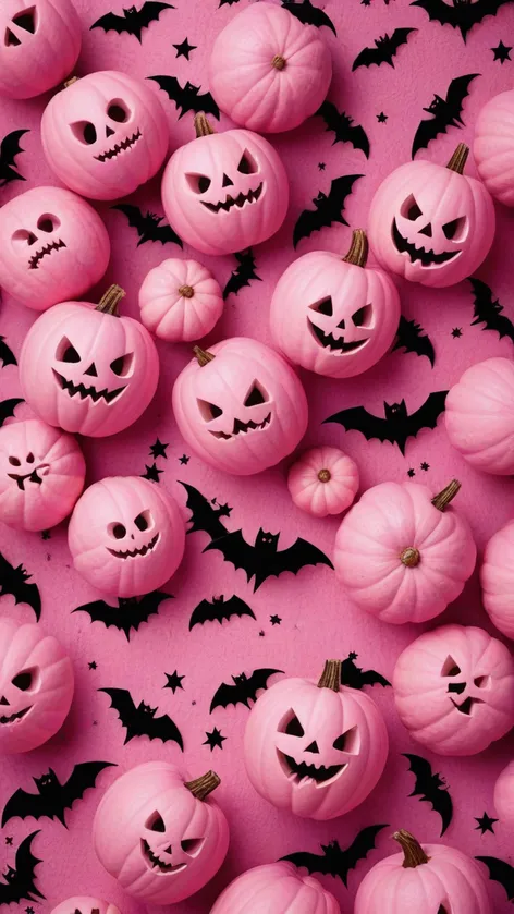 pink halloween wallpaper