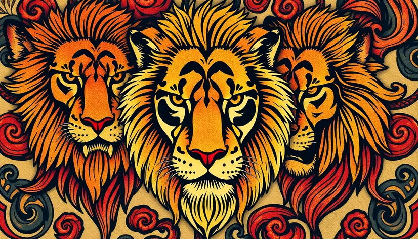 lion tattoo patterns