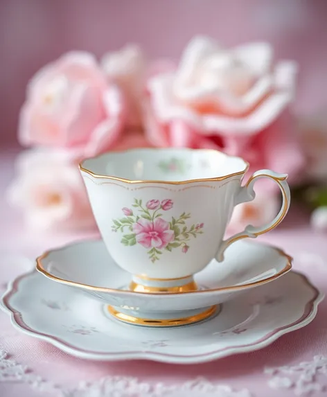 the pink tea cup