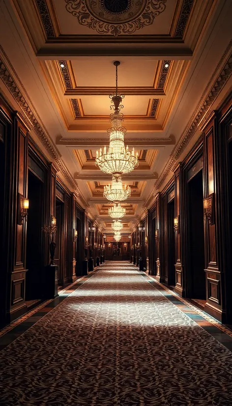 luxury hotel hallways