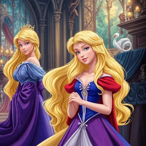 disney princesses with blonde