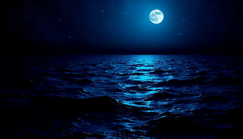 ocean at night