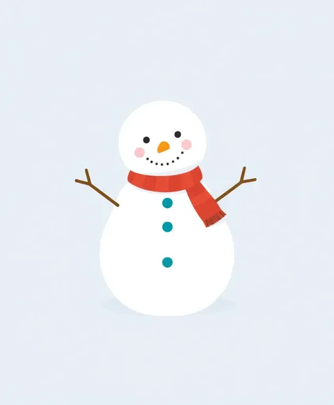 snowman drawing easy