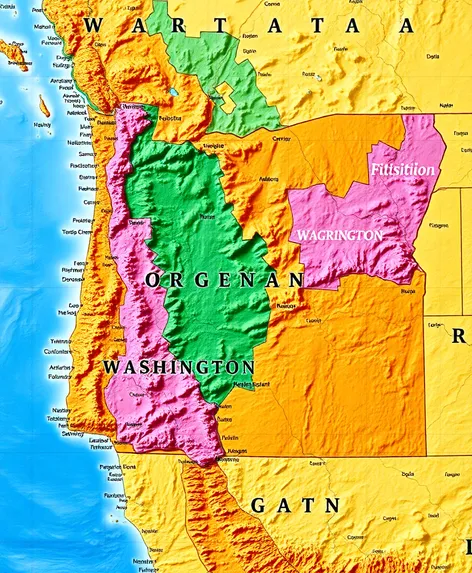 map of oregon and