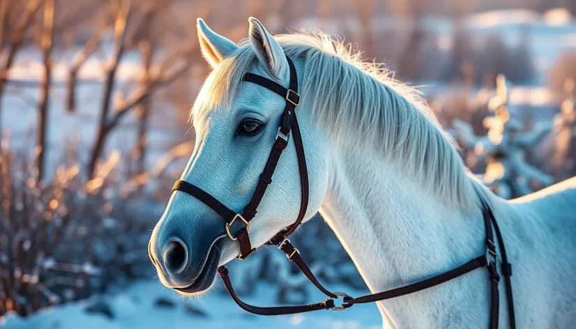 gib white harness horse