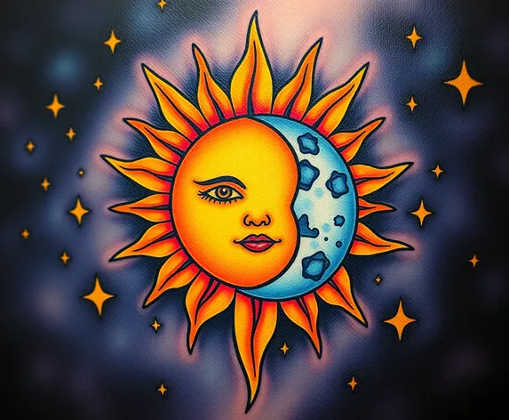 tattoos of the sun