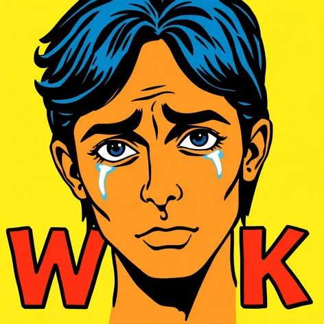 crying pop art