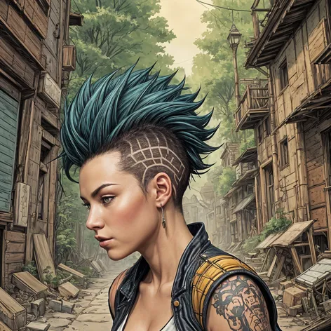 Female mohawk