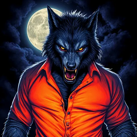 werewolf ripping shirt