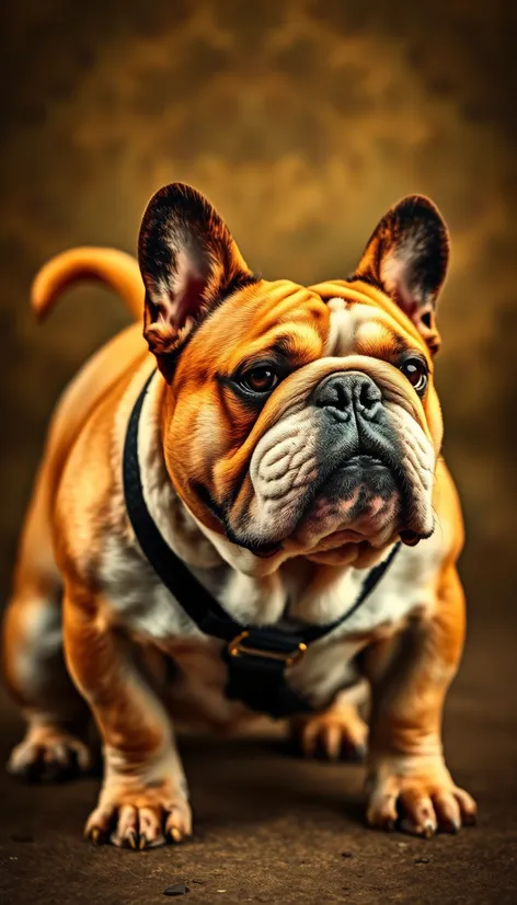 british bulldog with tail