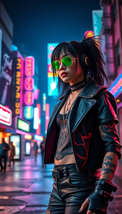 cyberpunk rocker outfit