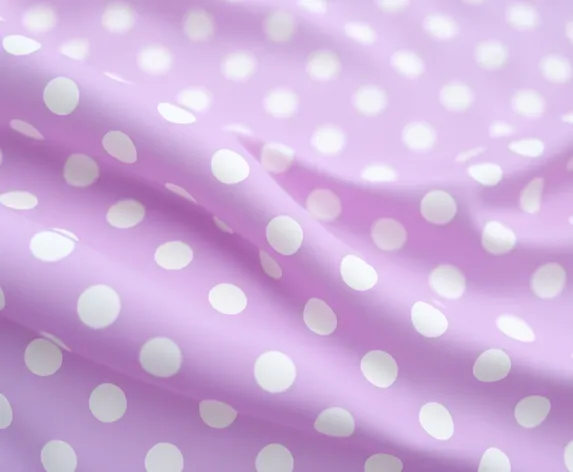 lavendar polka dots fabric