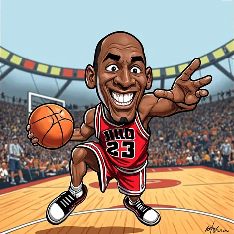 cartoon michael jordan