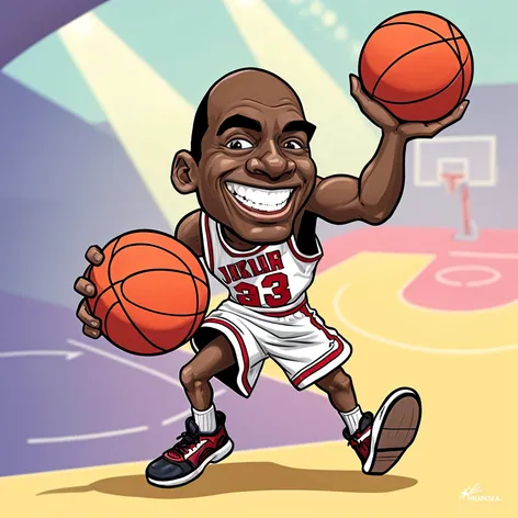 cartoon michael jordan