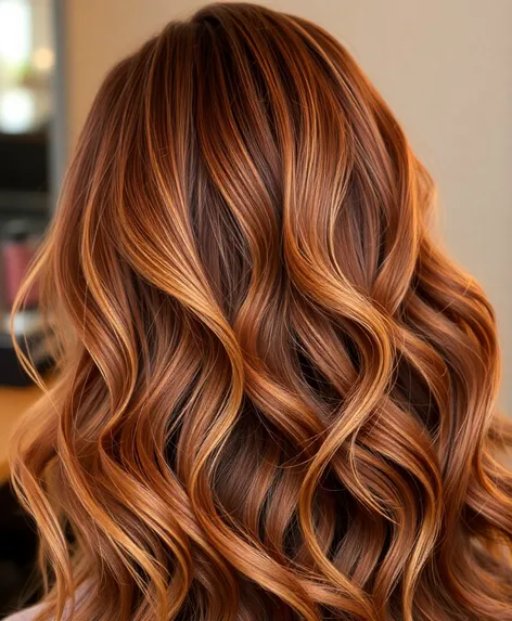 wavy brown hair with