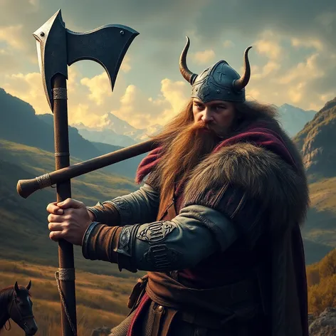 viking with axe