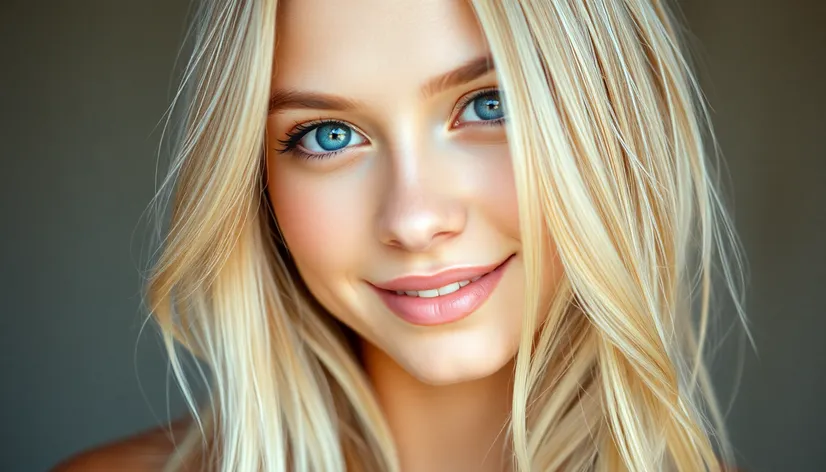 blonde blue eyes model