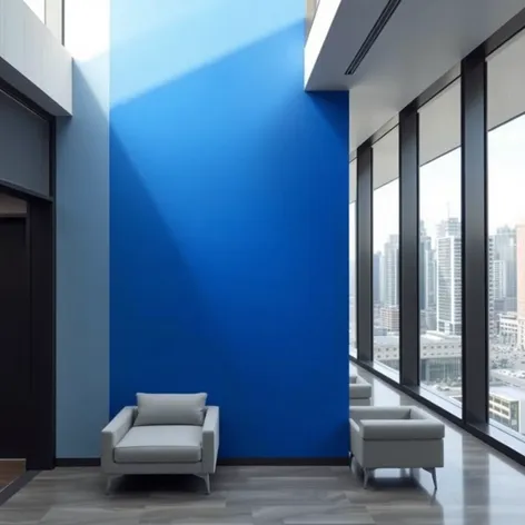 blue accent wall