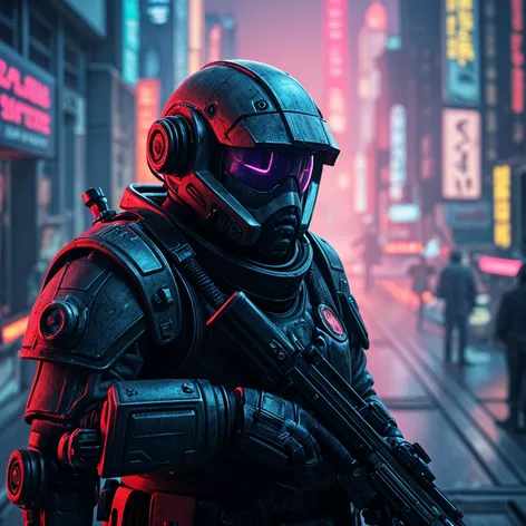 futuristic soldier