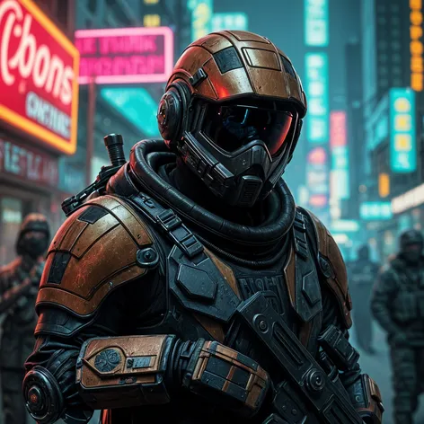 futuristic soldier