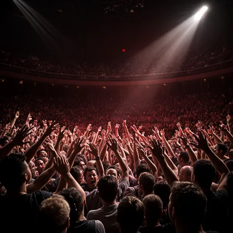 Arena crowd watching you,