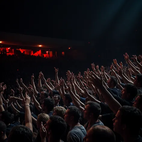 Arena crowd watching you,