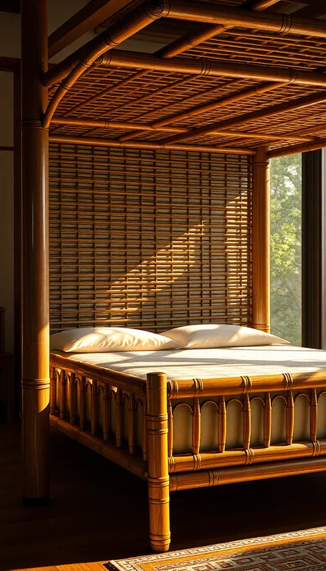 bamboo bed frame