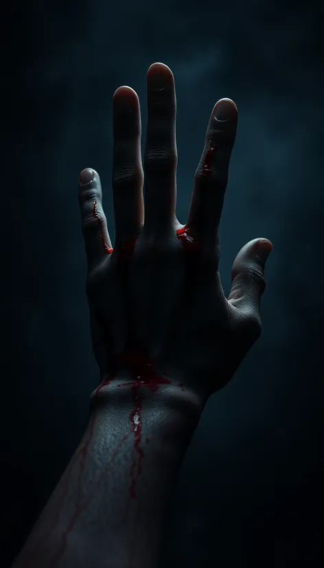 bloody hand