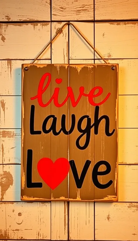 live laugh love sign