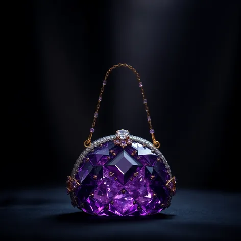 amethyst gem bag