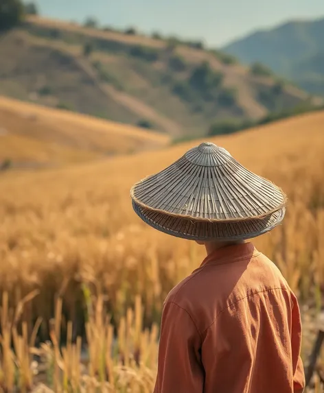 rice farmer hat