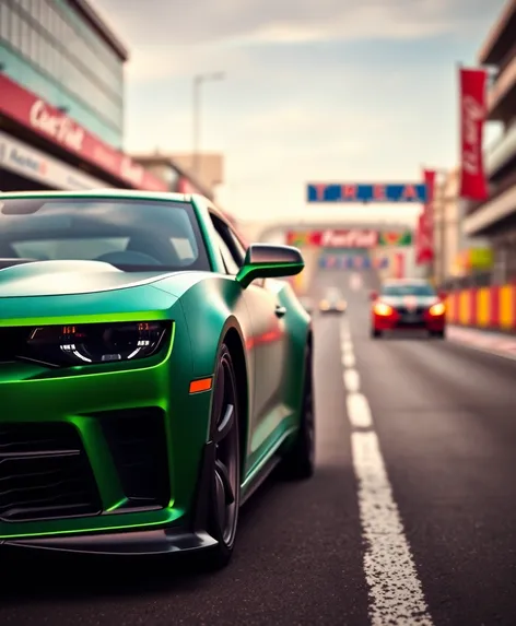 matte green camaro