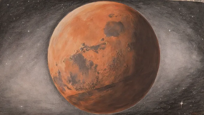 mars drawing