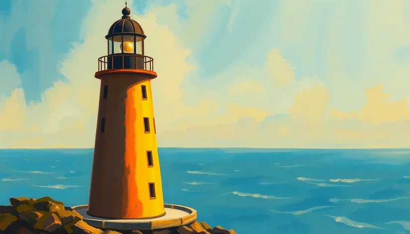 lighthouse painting