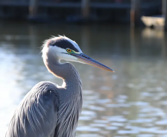 blue herron drawing