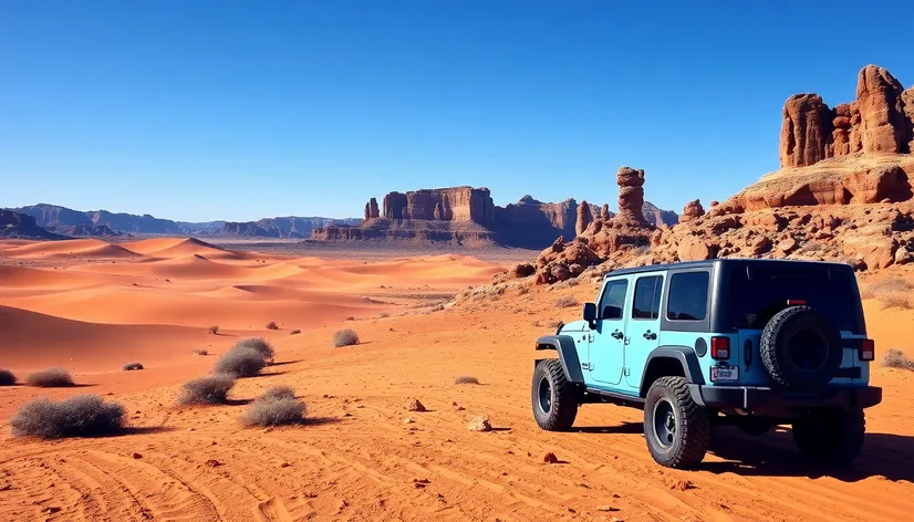 light blue jeep